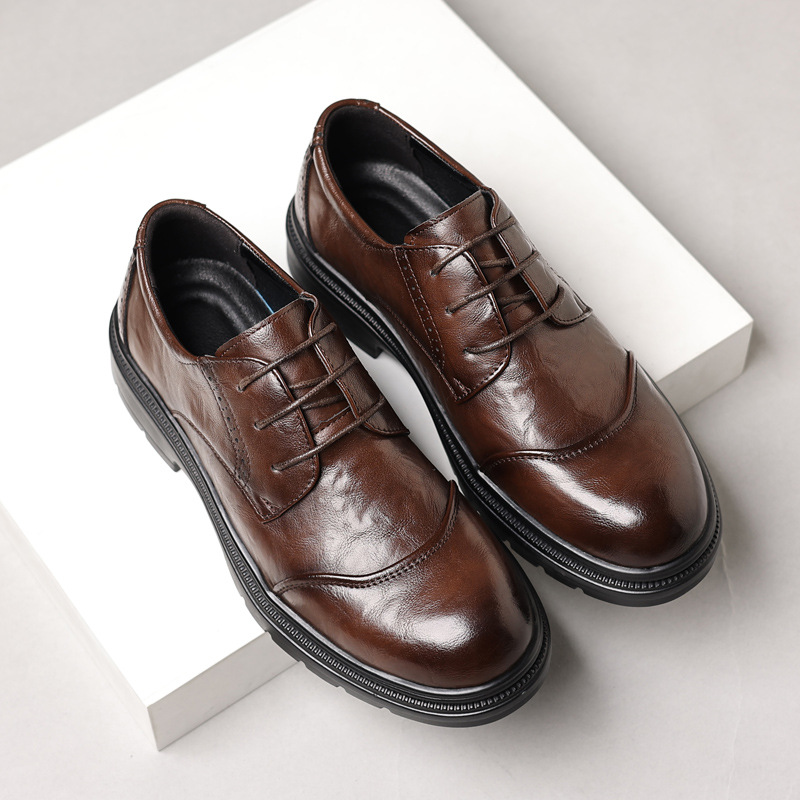 Men'S Formal Office Wear Shoes - 캐주얼 비즈니스용 남성 가죽 신발, 다재다능하고