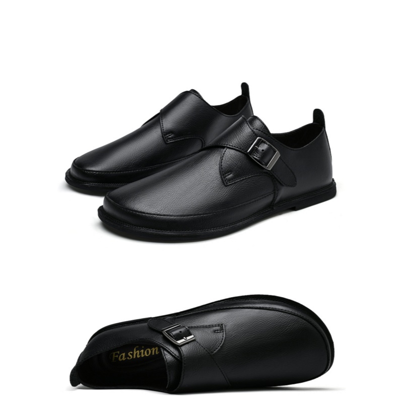 Formal Men Daily Wear Shoes - 남성용 가죽 먼크슈즈 세련된 영국 스타일