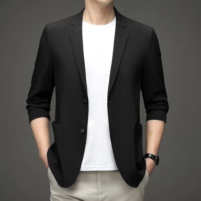 Men Formal Wear With Coat - 남성용 얇은 블레이저, 비즈니스 캐주얼 세트