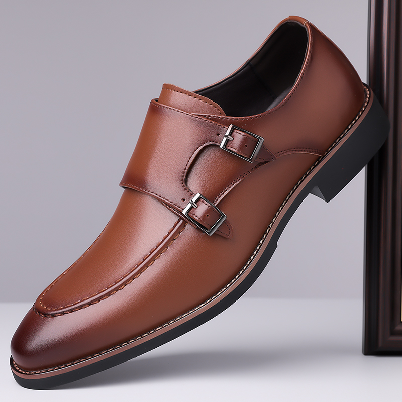 Formal Men Daily Wear Shoes - 남성용 슬립온 정장 가죽 더비 슈즈,