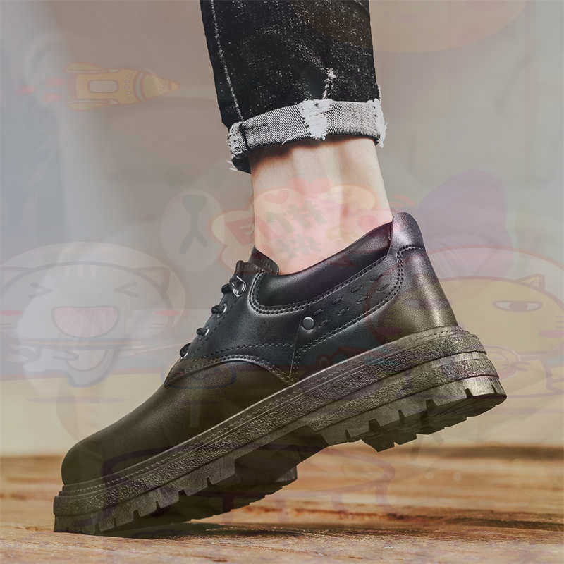 Men Formal Wear With Sneakers - 어두운 천연 가죽 패션 트레이너 테니스