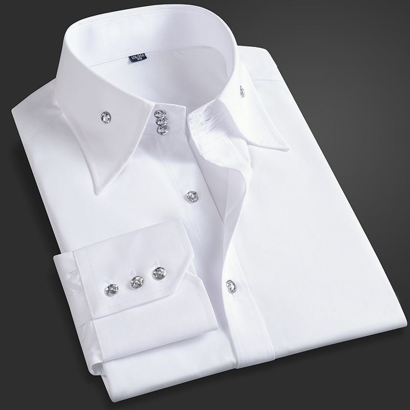 Men Formal Wear Shirts - 봄 가을 남성 임원 셔츠 한국