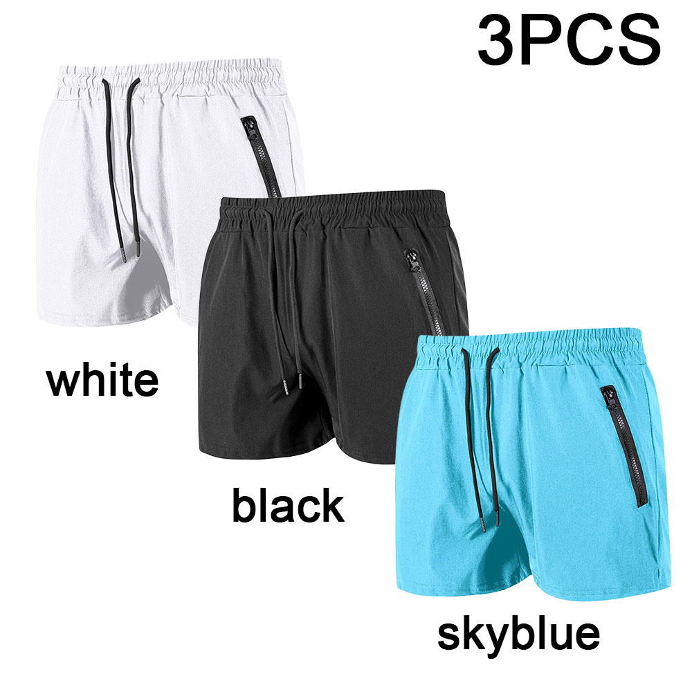 Men'S Formal Beach Wear - 3PCS 지퍼 포켓 메쉬 안감 여름