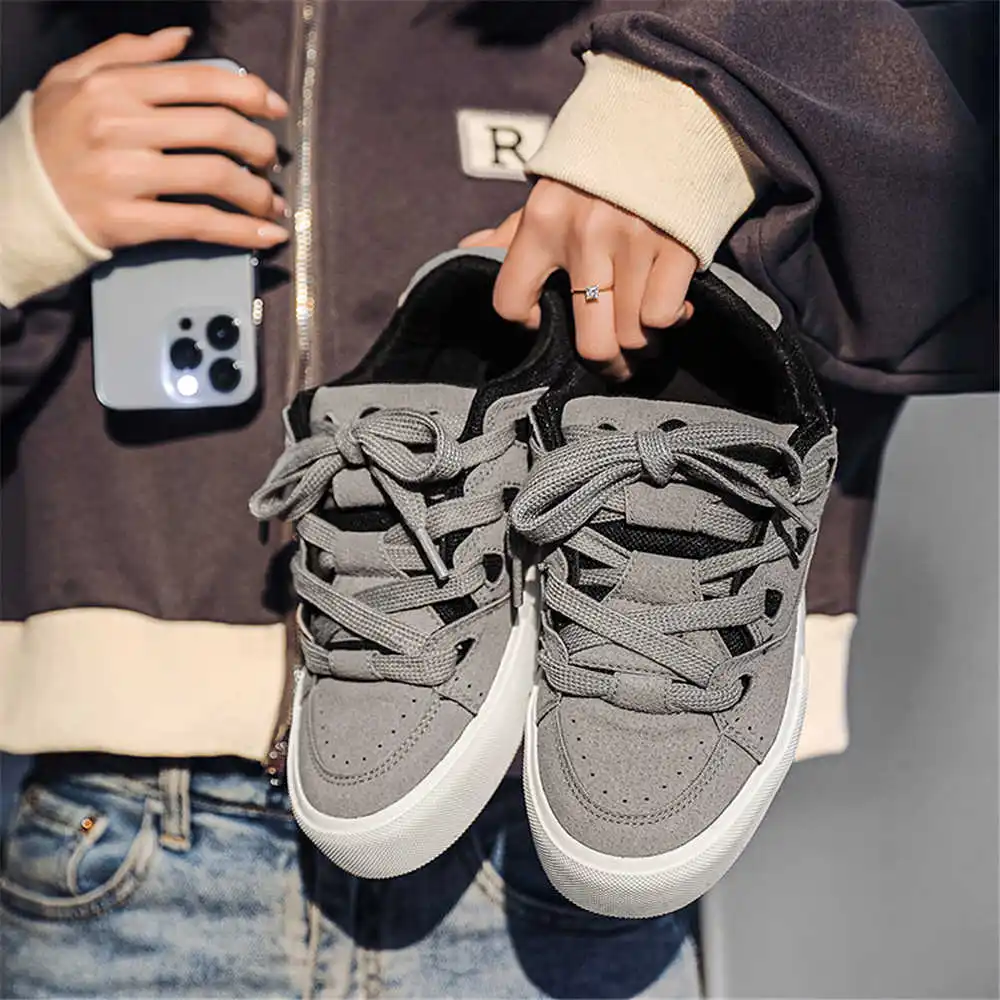 Men Formal Wear With Sneakers - 여성용 레이싱이 있는 힙합 학교 신발,