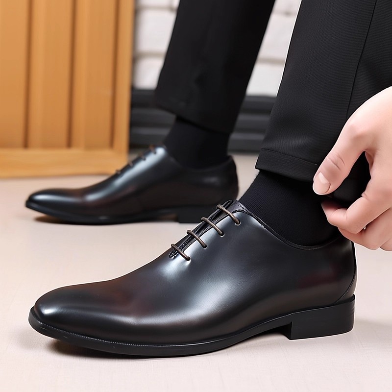Men'S Formal Office Wear Shoes - 디자이너 정품 가죽 남성 Wholecut 옥스포드