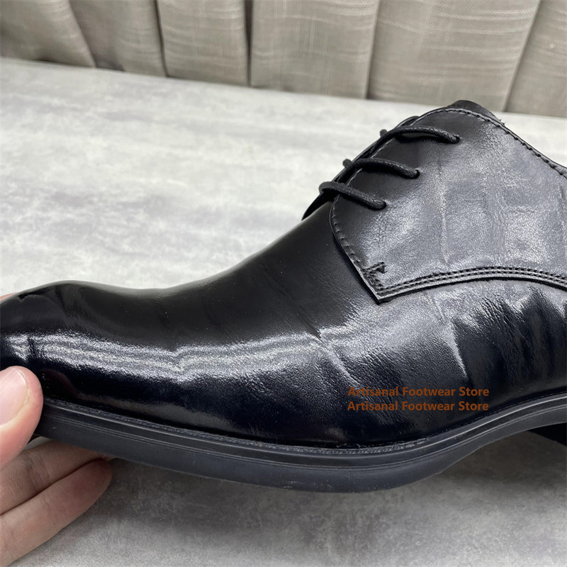 남성용 블랙 가죽 옥스퍼드 슈즈 클래식 레이스업 컴포트 - Men'S Formal Office Wear Shoes 리뷰 및 가격