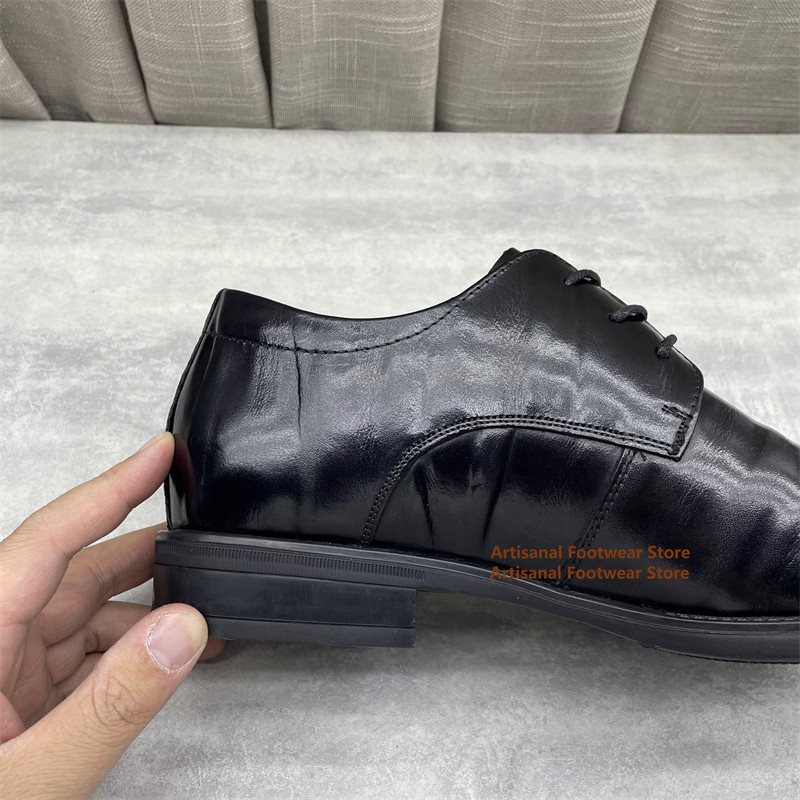 남성용 블랙 가죽 옥스퍼드 슈즈 클래식 레이스업 컴포트 - Men'S Formal Office Wear Shoes 리뷰 및 가격