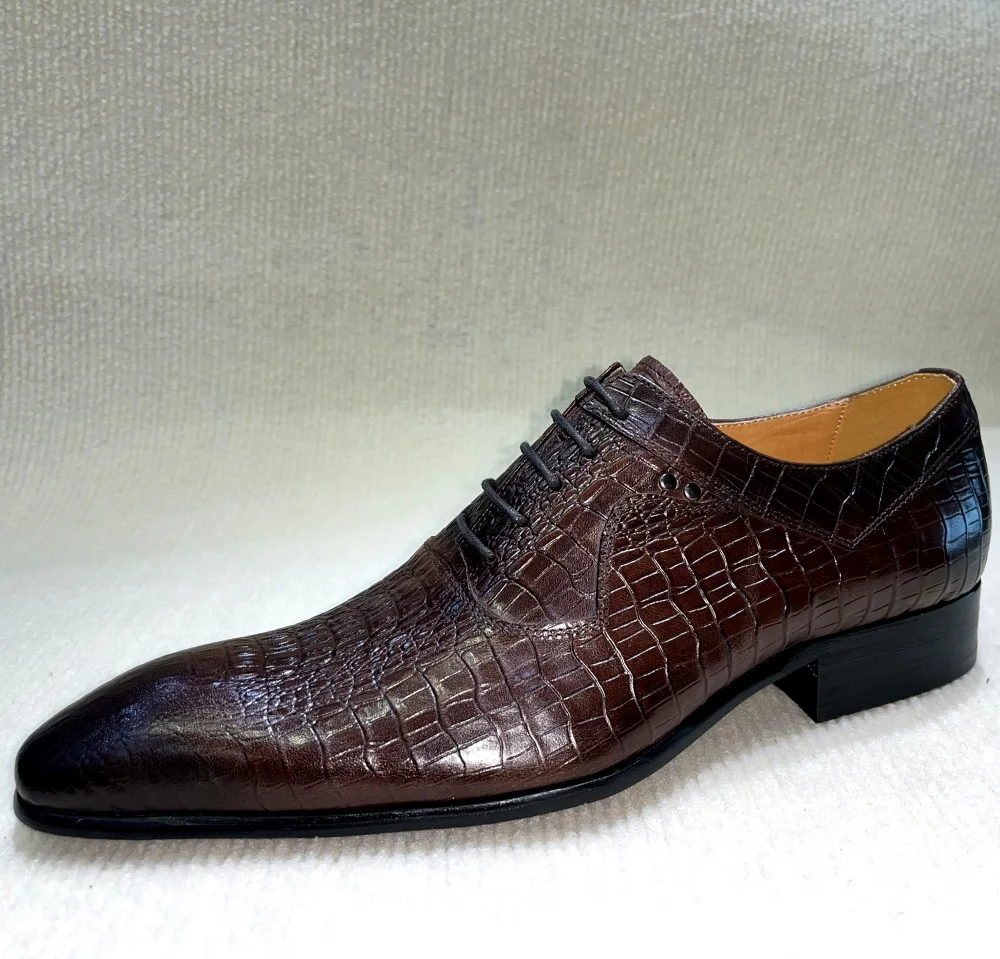 이탈리아 럭셔리 남성 지적 발가락 옥스포드 신발 블랙  - Men Formal Wear For Wedding 리뷰 및 가격