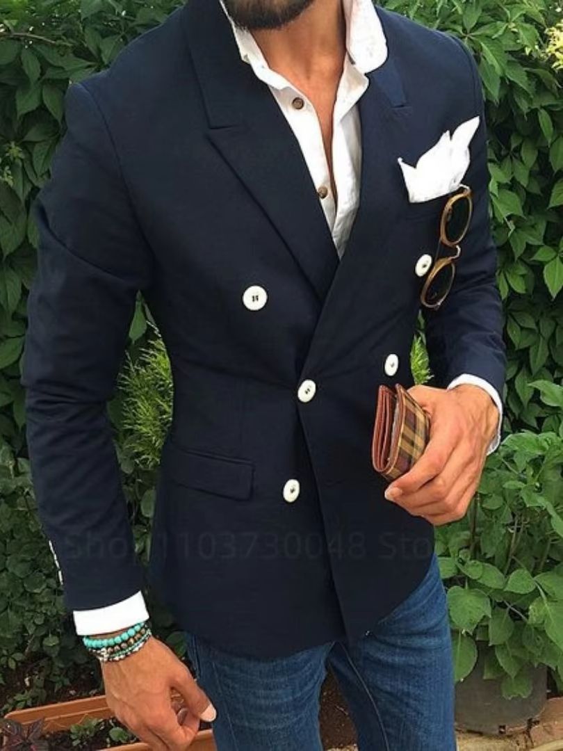 웨딩 남성 정장 6XL 블레이저 신랑 비즈니스 신랑 의 - Men Formal Wear With Coat 리뷰 및 가격
