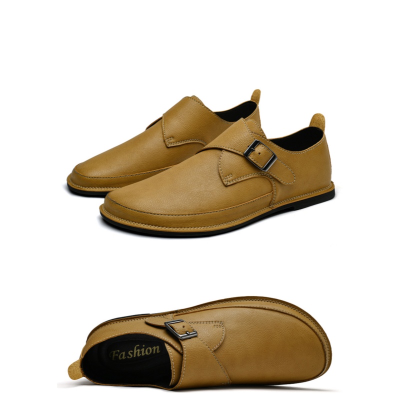 남성용 가죽 먼크슈즈 세련된 영국 스타일 정장 비즈니스 - Formal Men Daily Wear Shoes 리뷰 및 가격