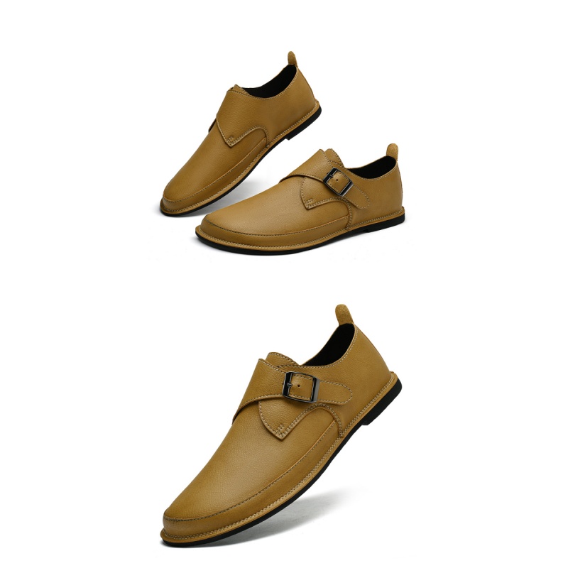 남성용 가죽 먼크슈즈 세련된 영국 스타일 정장 비즈니스 - Formal Men Daily Wear Shoes 리뷰 및 가격