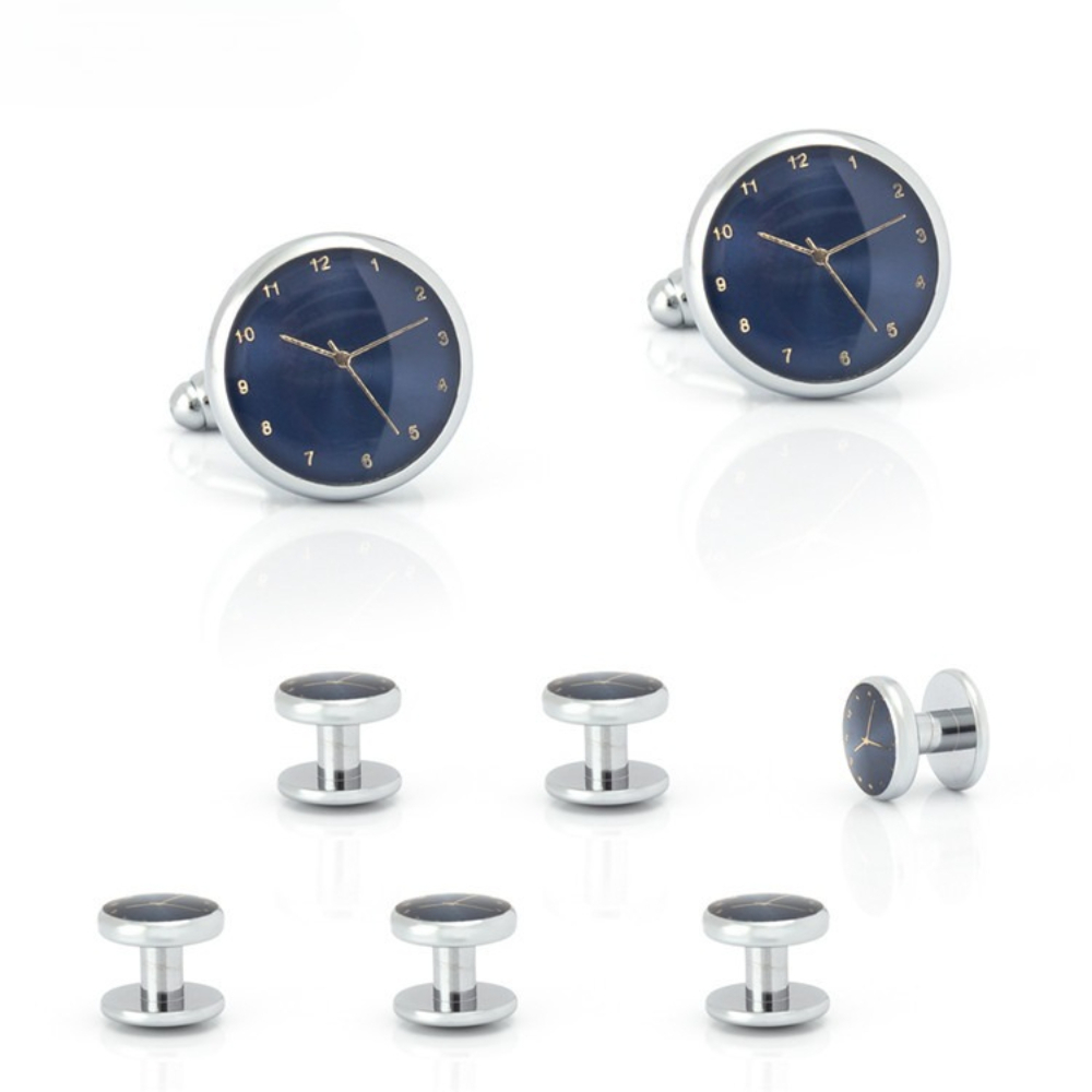타임 에스테틱 골드 실버 시계 커프스 버튼 칼라 버클  - Cufflinks Silver Set 리뷰 및 가격