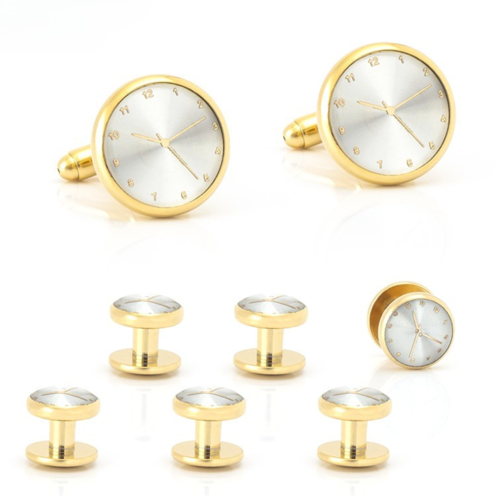 타임 에스테틱 골드 실버 시계 커프스 버튼 칼라 버클  - Cufflinks Silver Set 리뷰 및 가격