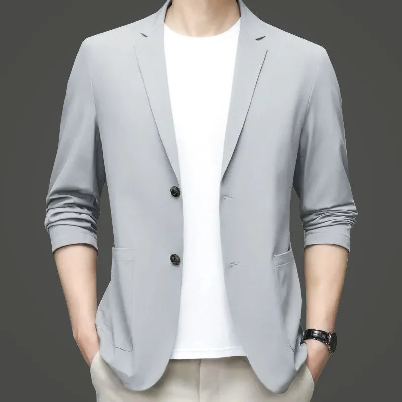 남성용 얇은 블레이저, 비즈니스 캐주얼 세트 재킷, 통 - Men Formal Wear With Coat 리뷰 및 가격