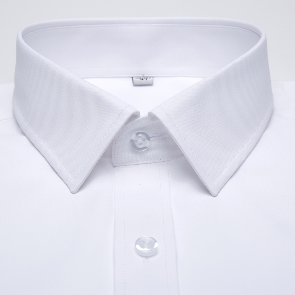 흰색 단색 남성용 긴 소매 드레스 셔츠, 클래식 스프레 - Men Formal Wear Shirts 리뷰 및 가격