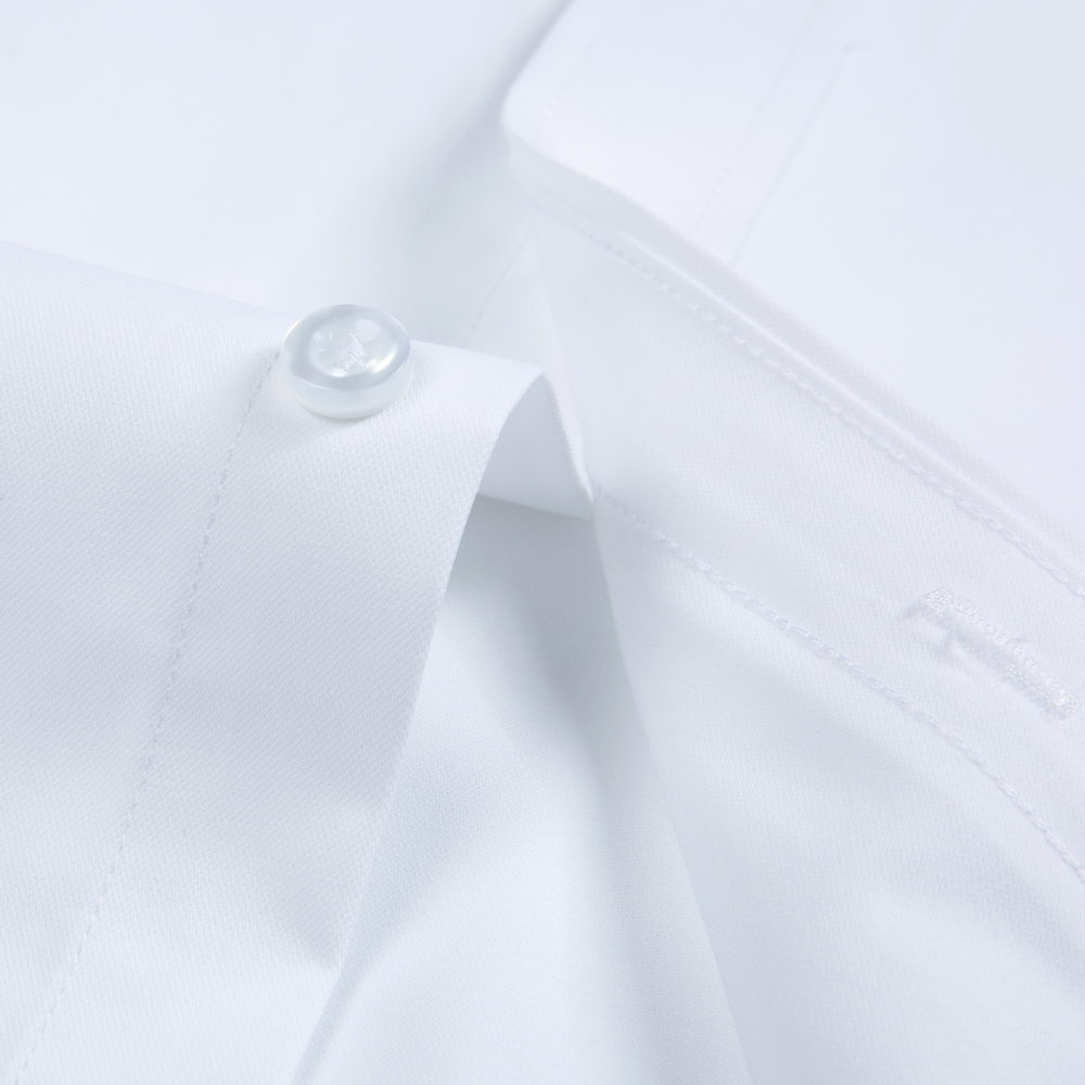 흰색 단색 남성용 긴 소매 드레스 셔츠, 클래식 스프레 - Men Formal Wear Shirts 리뷰 및 가격