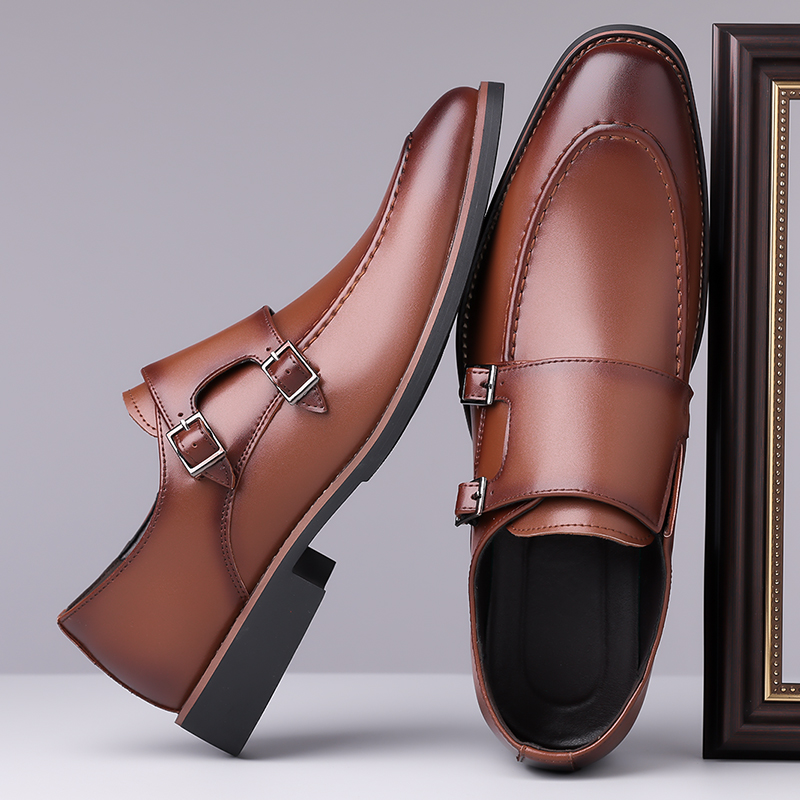 남성용 슬립온 정장 가죽 더비 슈즈, 편안하고 통기성  - Formal Men Daily Wear Shoes 리뷰 및 가격