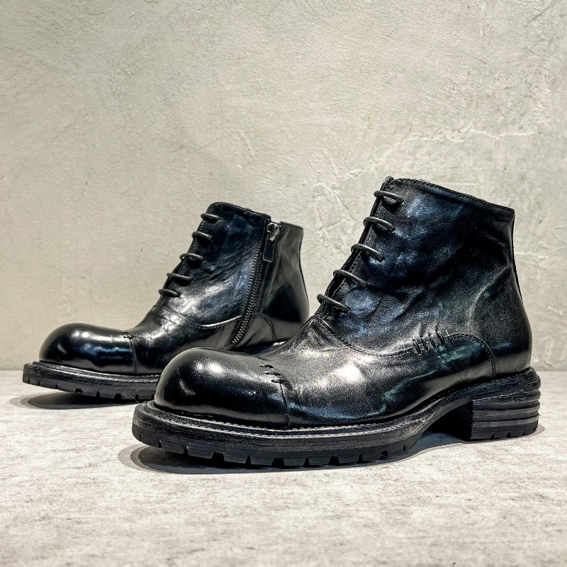 에스닉 스타일 워시드 말가죽 하이탑 부츠 남성용 통기성 - Men'S Ethnic & Formal Designer Wear Studio S 리뷰 및 가격