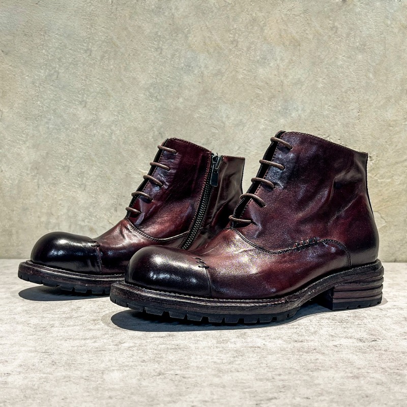 에스닉 스타일 워시드 말가죽 하이탑 부츠 남성용 통기성 - Men'S Ethnic & Formal Designer Wear Studio S 리뷰 및 가격