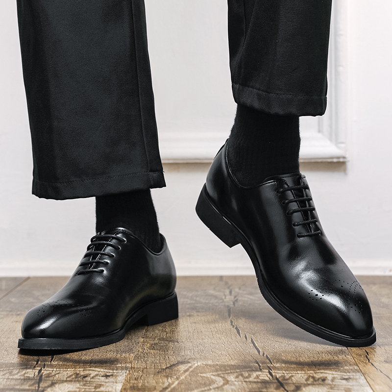 브랜드 고무 품질 안티 슬립 내마 모성 단독 남성 가죽 - Men'S Formal Office Wear Shoes 리뷰 및 가격