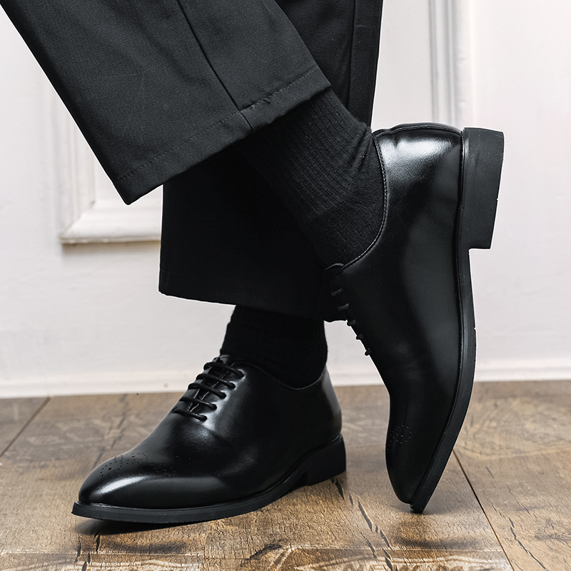 브랜드 고무 품질 안티 슬립 내마 모성 단독 남성 가죽 - Men'S Formal Office Wear Shoes 리뷰 및 가격