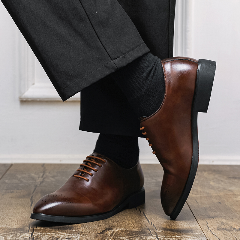 브랜드 고무 품질 안티 슬립 내마 모성 단독 남성 가죽 - Men'S Formal Office Wear Shoes 리뷰 및 가격