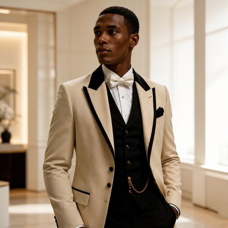 남성용 슬림핏 롱 그룸 턱시도 재킷 3피스 웨딩 정장, - Men Formal Wear For Wedding 리뷰 및 가격