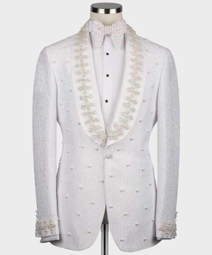 화이트 웨딩 남성 정장 패션 코튼 블레이저 맞춤 제작  - Men Formal Wear With Coat 리뷰 및 가격