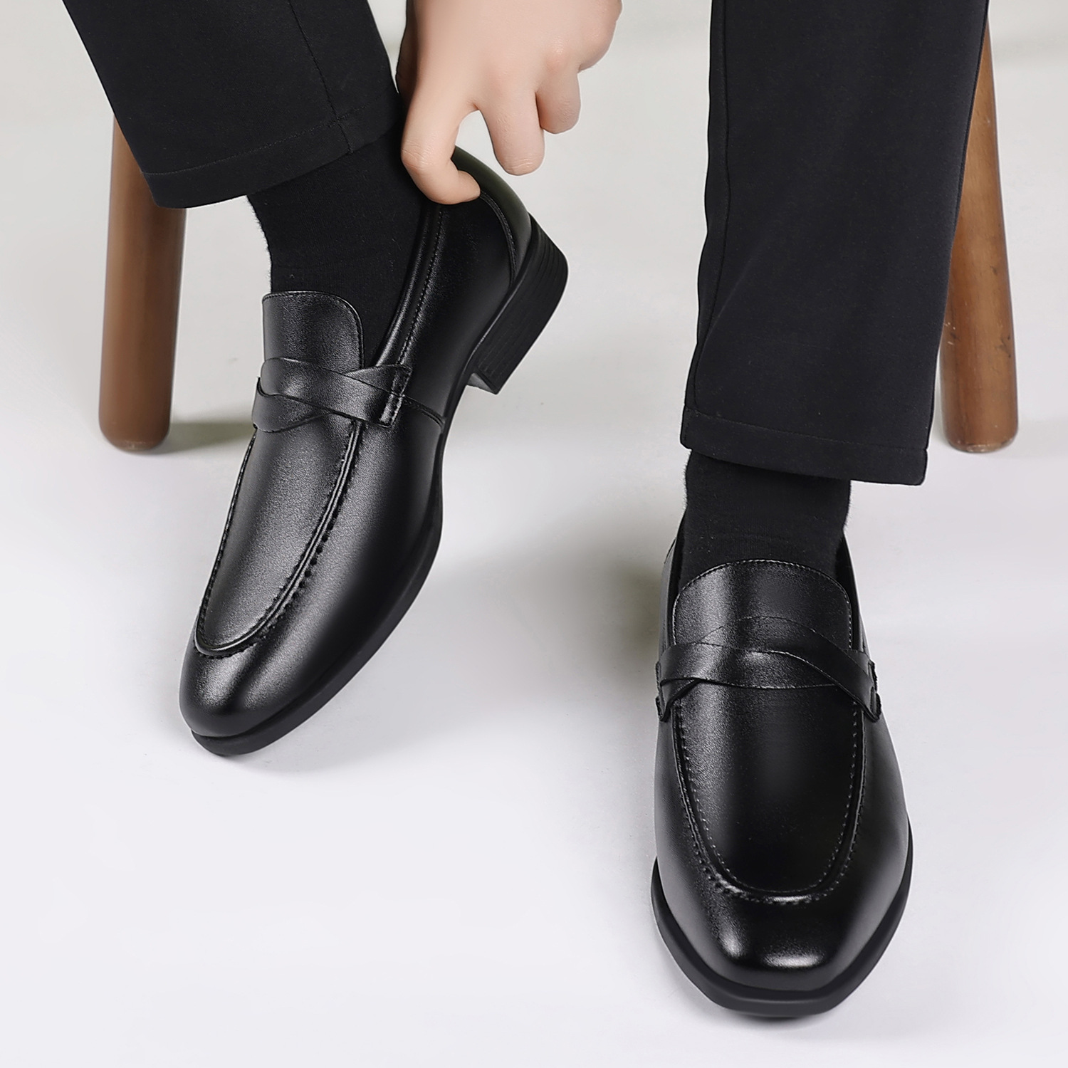 영국 스타일의 정장용 남성 가죽 구두, 비즈니스 편안함 - Men'S Formal Office Wear Shoes 리뷰 및 가격