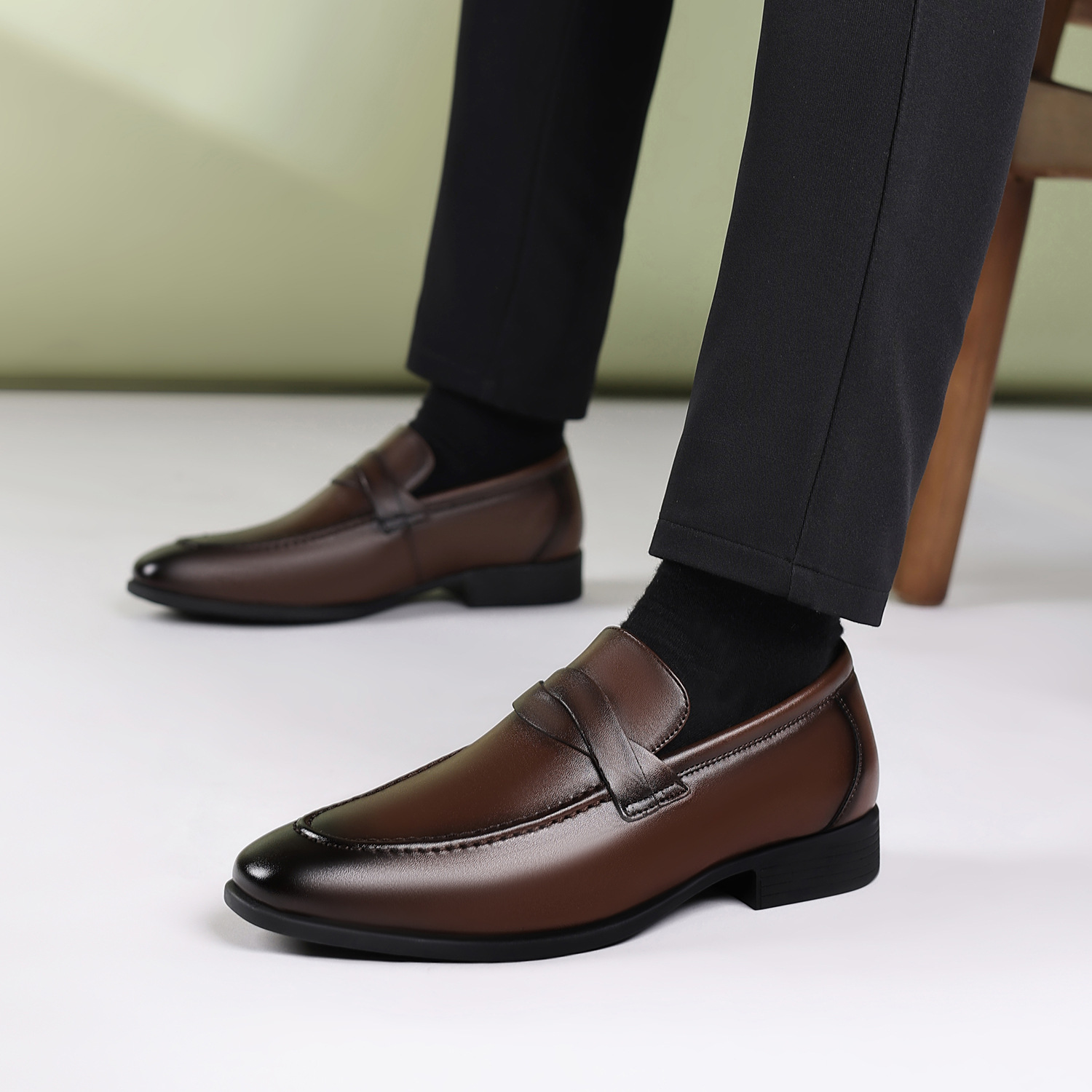 영국 스타일의 정장용 남성 가죽 구두, 비즈니스 편안함 - Men'S Formal Office Wear Shoes 리뷰 및 가격