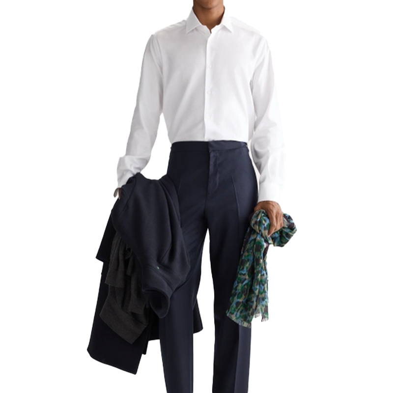 PG 남성용 정장 드레스 셔츠 솔리드 컬러 긴팔 스탠다 - Men Formal Wear Shirts 리뷰 및 가격