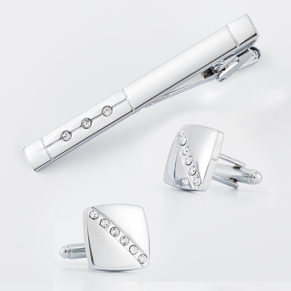 패션 남성용 다이아몬드 실버 커프링크 및 타이 클립 세 - Cufflinks Silver Set 리뷰 및 가격