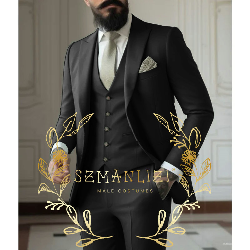 밝은 녹색 정장 남자 정장 3 조각 웨딩 착용 비즈니스 - Men Formal Wear With Coat 리뷰 및 가격