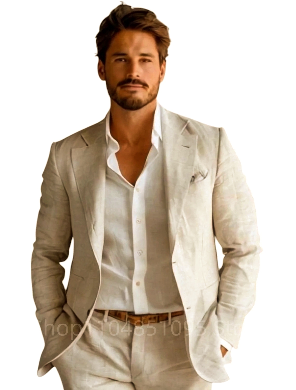 블루 슬림핏 남성 린넨 블레이저 캐주얼 파티 프롬 디자 - Men Formal Wear With Coat 리뷰 및 가격