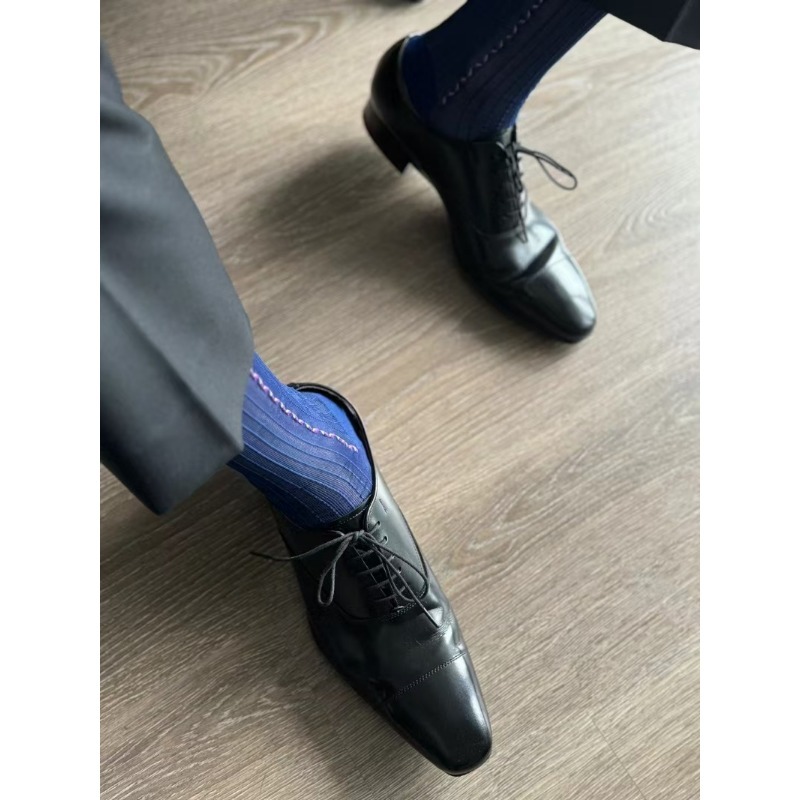 남성 드레스 양말 블루 블랙 정장용 시스루 양말 남성용 - Men Formal Party Wear Dress 리뷰 및 가격