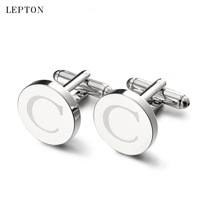 핫세일 라운드 레터 C 커프스 링크스 남성용 실버 컬러 - Cufflinks Silver Set 리뷰 및 가격