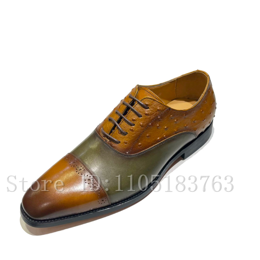 남성용 정품 가죽 정장 구두 고급 수제 레이스업 비즈니 - Men'S Formal Office Wear Shoes 리뷰 및 가격