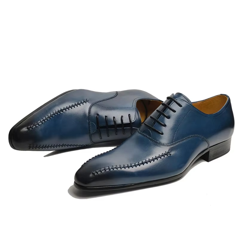 고급 명품 남성 천연 가죽 드레스 슈즈 뾰족한 앞코 수 - Men'S Formal Office Wear Shoes 리뷰 및 가격