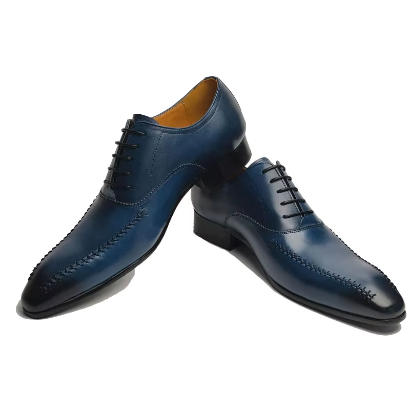고급 명품 남성 천연 가죽 드레스 슈즈 뾰족한 앞코 수 - Men'S Formal Office Wear Shoes 리뷰 및 가격