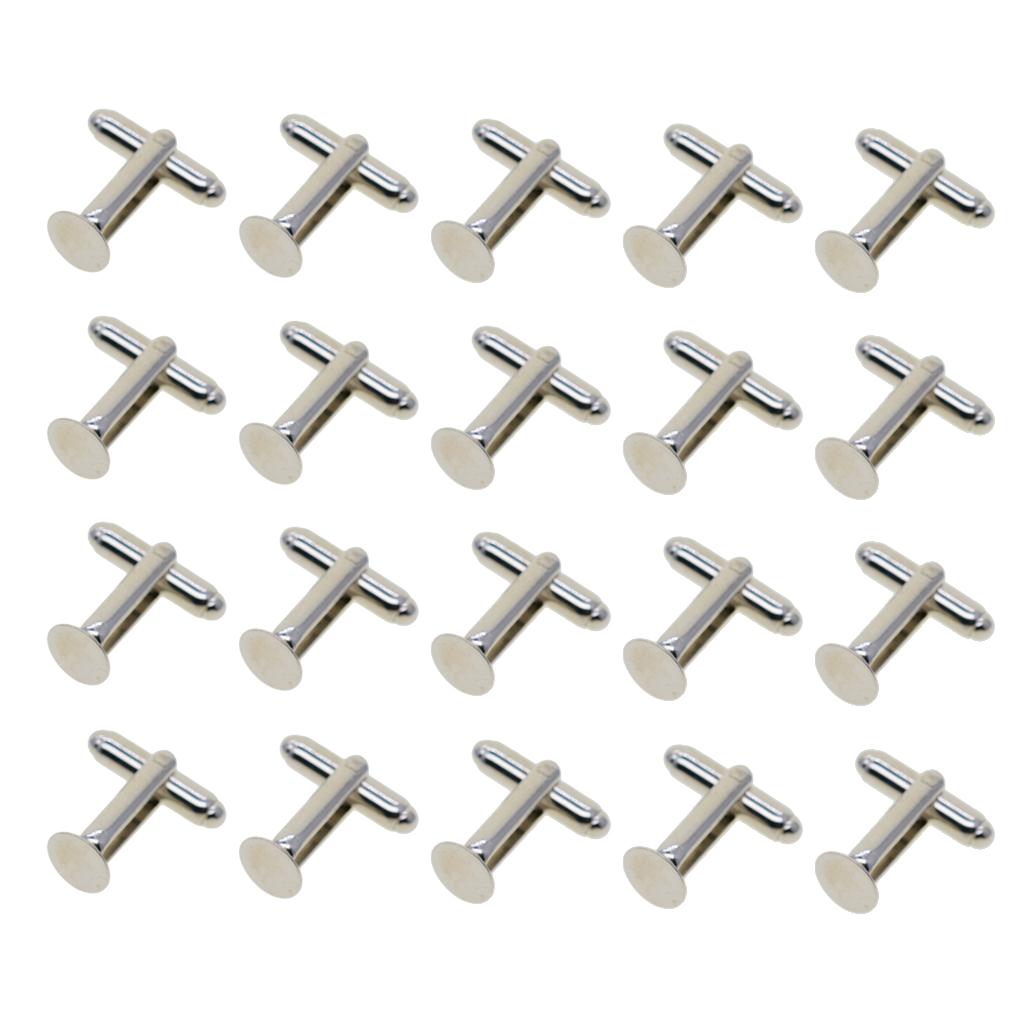 20개 실버 도금 커프스 링크스 8mm 세팅 베이스 남 - Cufflinks Silver Set 리뷰 및 가격