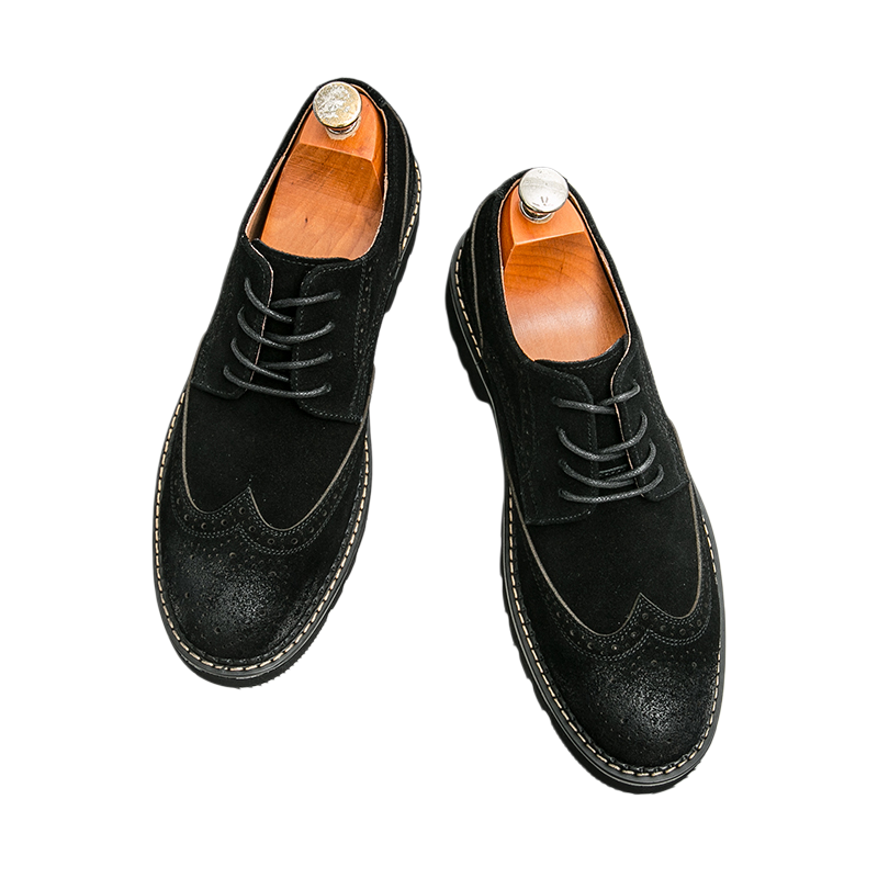 남성용 브라운 스웨이드 브로그 옥스퍼드 대형 사이즈:3 - Formal Men Daily Wear Shoes 리뷰 및 가격