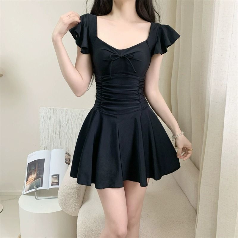 2026 신상 여성 스커트형 수영복 반팔 복부 보정 패 - Slim Fit Suit Set 리뷰 및 가격