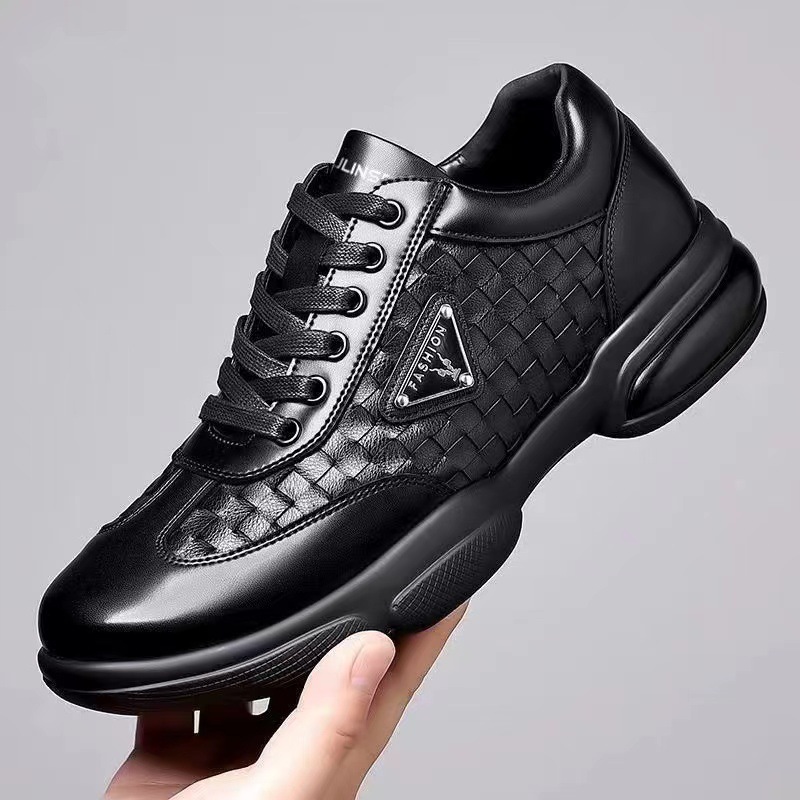 새로운 남성 가죽 신발 플랫폼 통기성 캐주얼 신발 여름 - Men Formal Wear With Sneakers 리뷰 및 가격